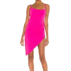 Amanda Uprichard Hot Pink Janet Dress